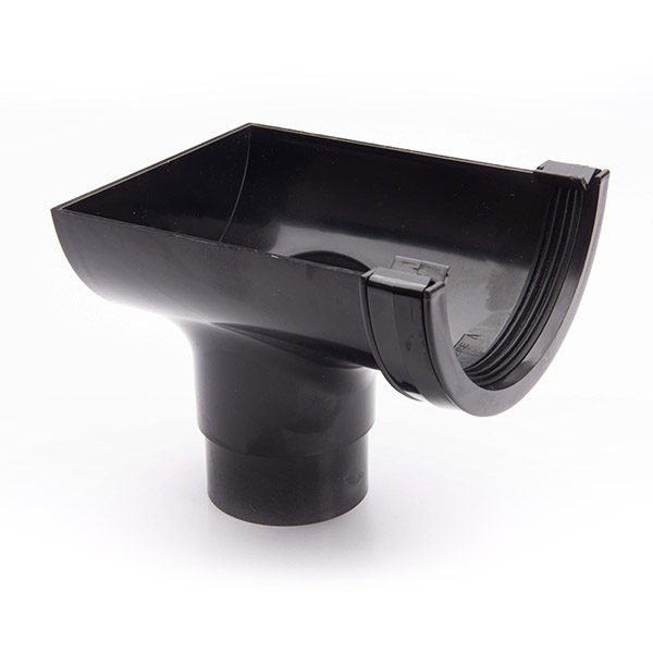 [BM456CI] CASCADE HALF ROUND STOPEND OUTLET (CAST IRON)