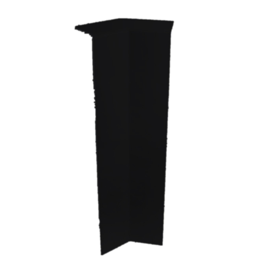 [SIC300SB] 300 SQ INT CORNER (SMOOTH BLACK)