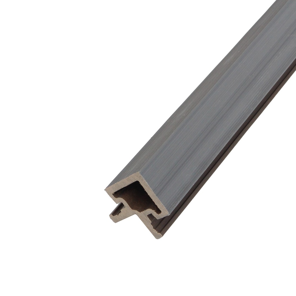 SLATTED CLADDING CORNER PIECE 2500MM (STONE GREY)