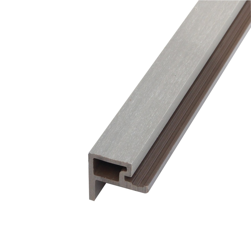 SLATTED CLADDING END PIECE 2500MM (MISTY WOOD)