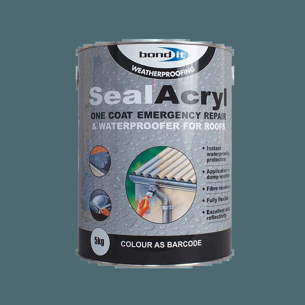 Bond-It Sealacryl - Acrylic Waterproofing Compound 5kg (Black)