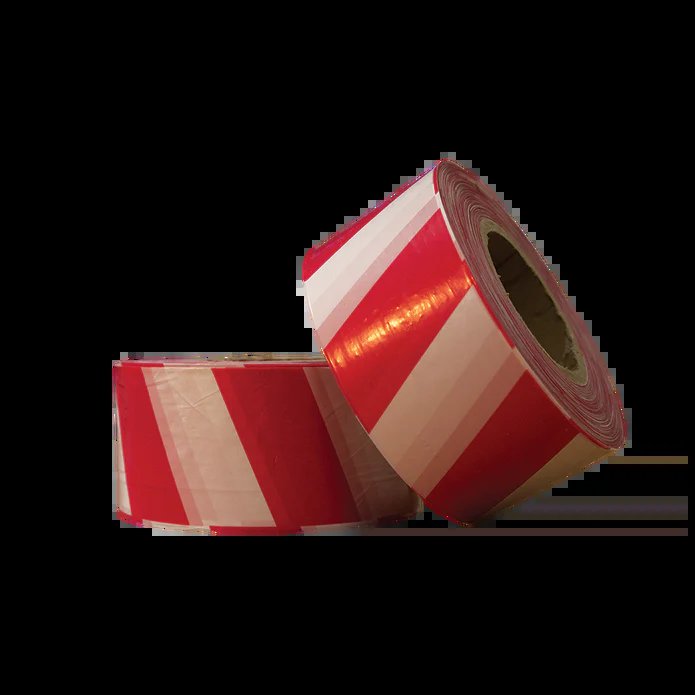 BOND-IT BARRIER TAPE 70MM X 500M (RED AND WHITE)