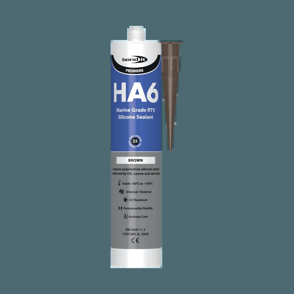 BOND-IT HA6 HM RTV MARINE SILICONE 310ML (BROWN)