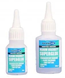 BOND-IT CYANOACRYLATE SUPERGLUE - MED VISCOSITY 50G (CLEAR)