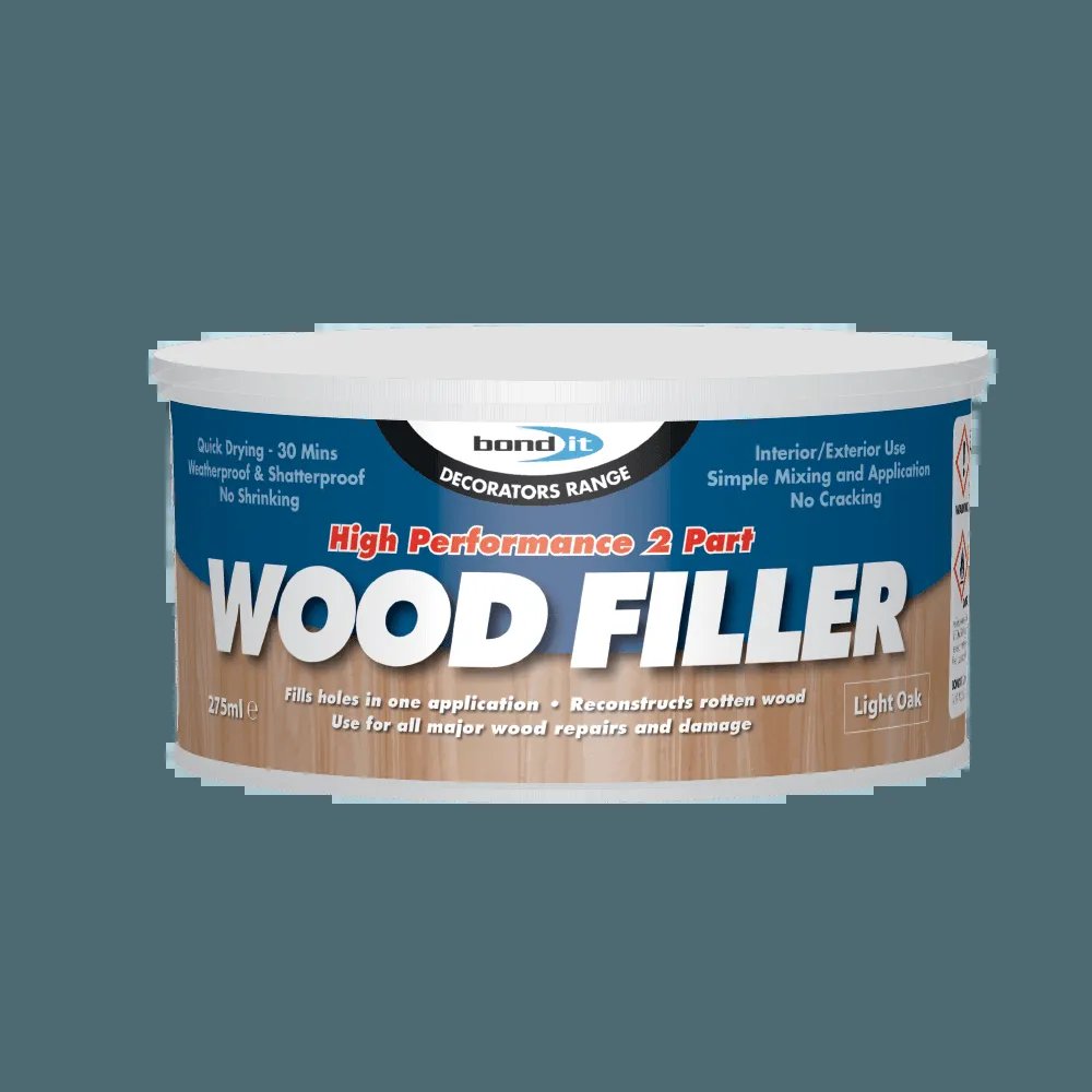 [BDWF2LO] BOND-IT 2 PART WOOD FILLER 275ML (LIGHT OAK)