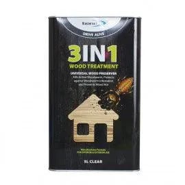 BOND-IT 3 IN 1 WOOD TREATMENT 5L (CLEAR)