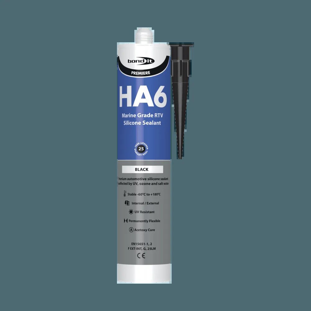BOND-IT HA6 HM RTV MARINE SILICONE 310ML (BLACK)
