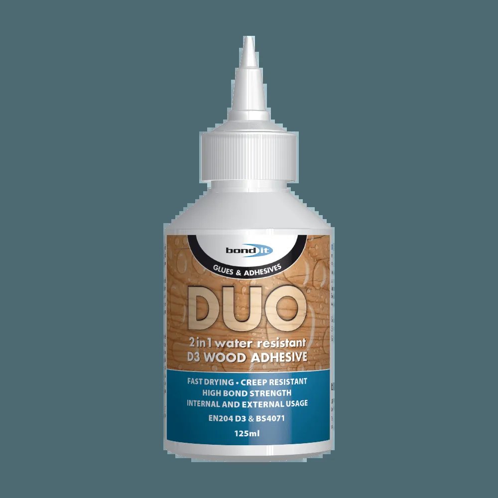 BOND-IT DUO 2 IN 1 WOOD GLUE 125ML (WHITE)