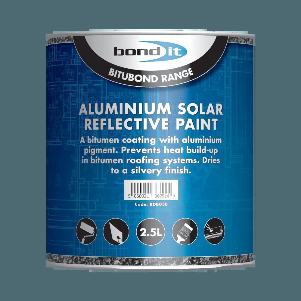 BOND-IT ALUMINIUM SOLAR REFLECTIVE PAINT 25L (SILVER)