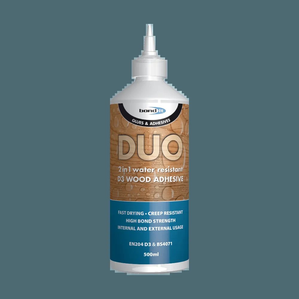 Bond-It Duo 2 in 1 Wood Glue 500ml (White)