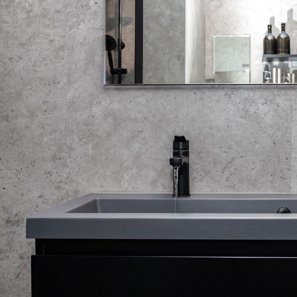 [DC01D74] ZEST SOLID WALL GREY CONCRETE600MM X 2.6M