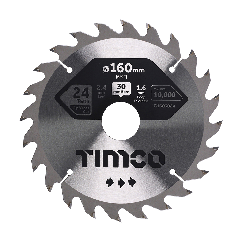 [C1603024] Circular Saw Blade - Combination - Medium 160 x 30 x 24T