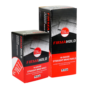 FIRMAHOLD STAINLESS STRAIGHT BRADS - NO GAS - 18 GAUGE- 19mm - 5000no