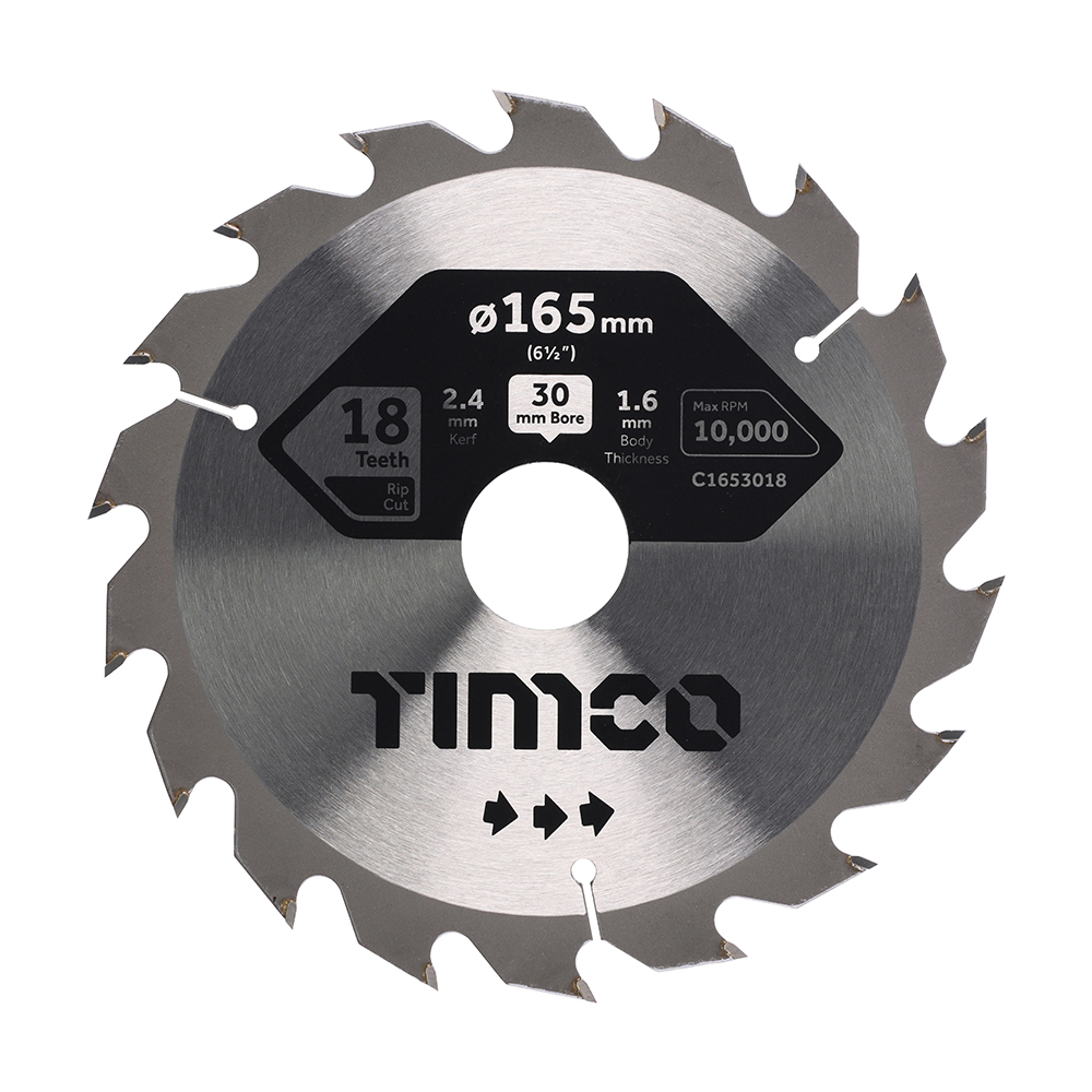 [C1653018] Circular Saw Blade - Combination - Medium 165 x 30 x 18T