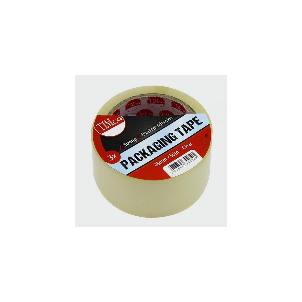 PACKING TAPE 50MX48MM PK3 (CLEAR)