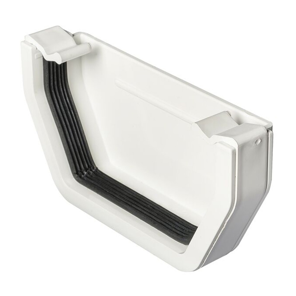 KAYFLOW SQUARE EXTERNAL STOPEND-WHITE
