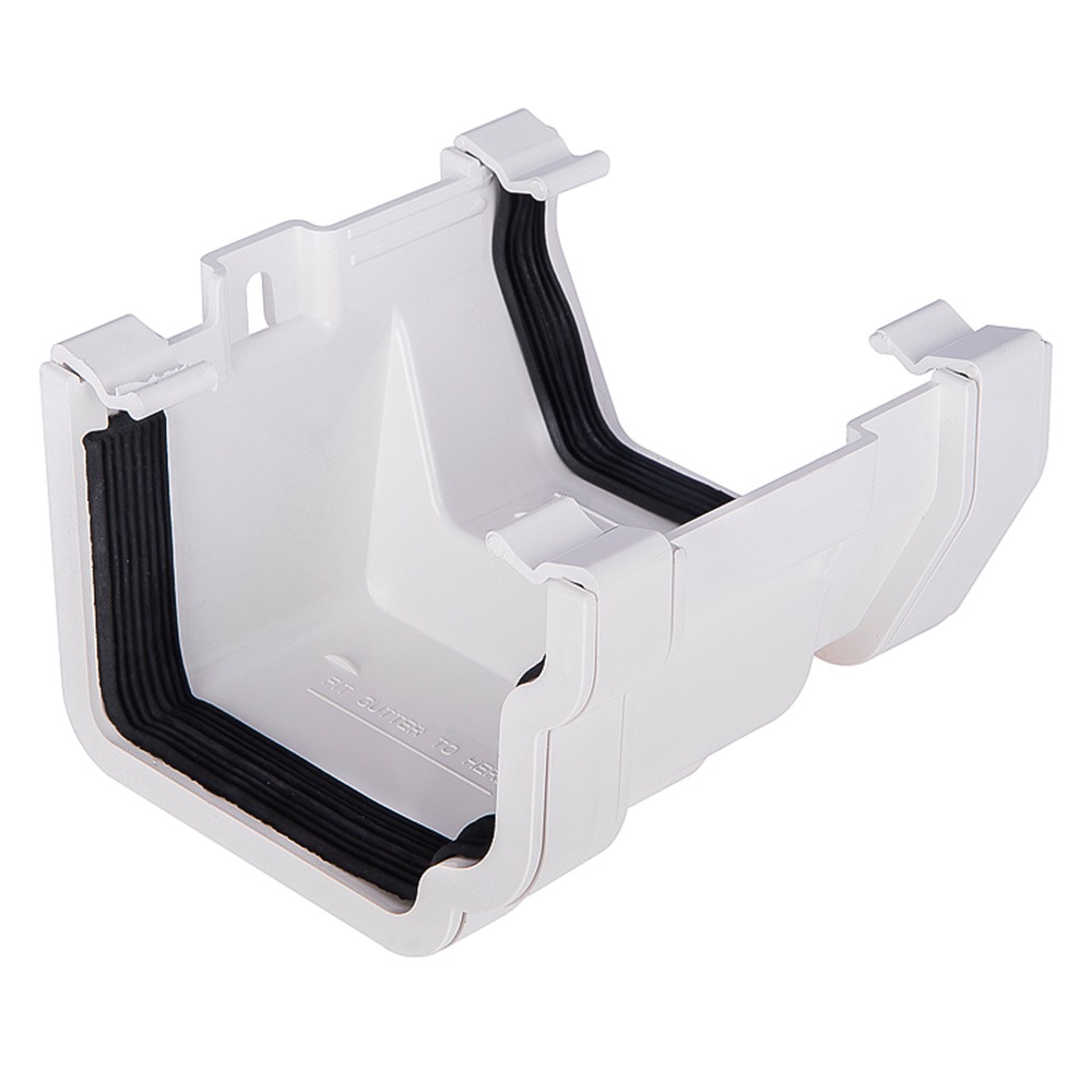 [OGS1W] KAYFLOW OGEE/SQUARE GUTTER ADAPTOR-WHITE