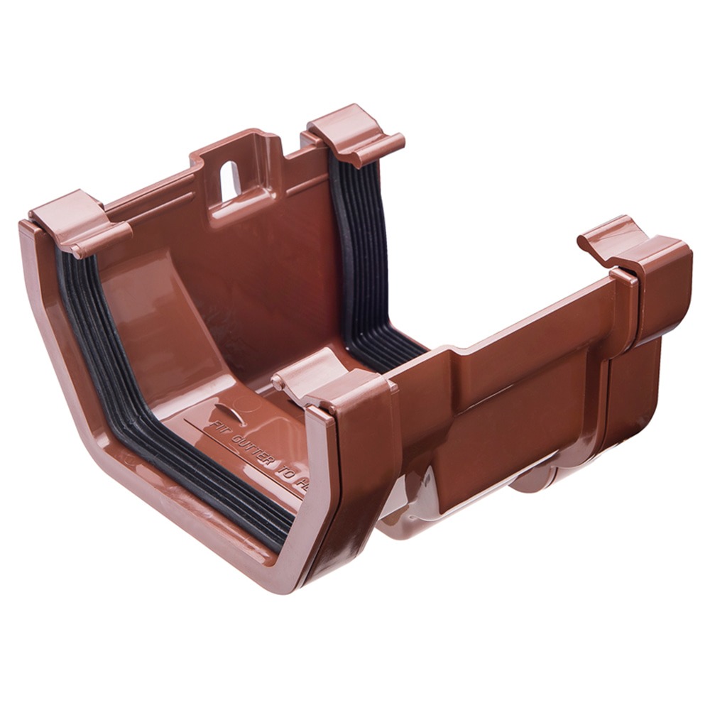 [OGS2BR] KAYFLOW SQUARE/OGEE GUTTER ADAPTOR-BROWN