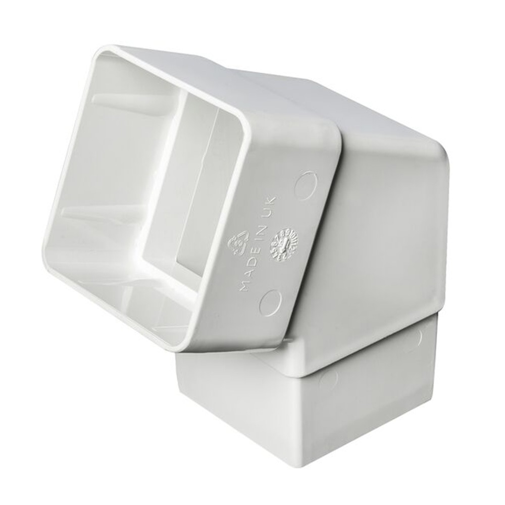 [KFBS2W] KAYFLOW SQUARE 112.5 DEGREE OFFSET BEND-WHITE