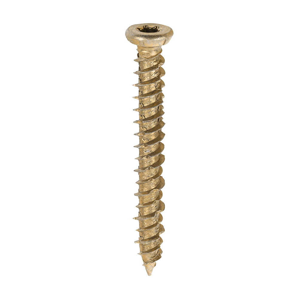 [00060TCON] Concrete Screws - TX - Flat Countersunk - Yellow 7.5 x 60 100 Pieces
