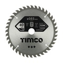 Handheld Cordless Circular Saw Blade 165 x 20 x 40T