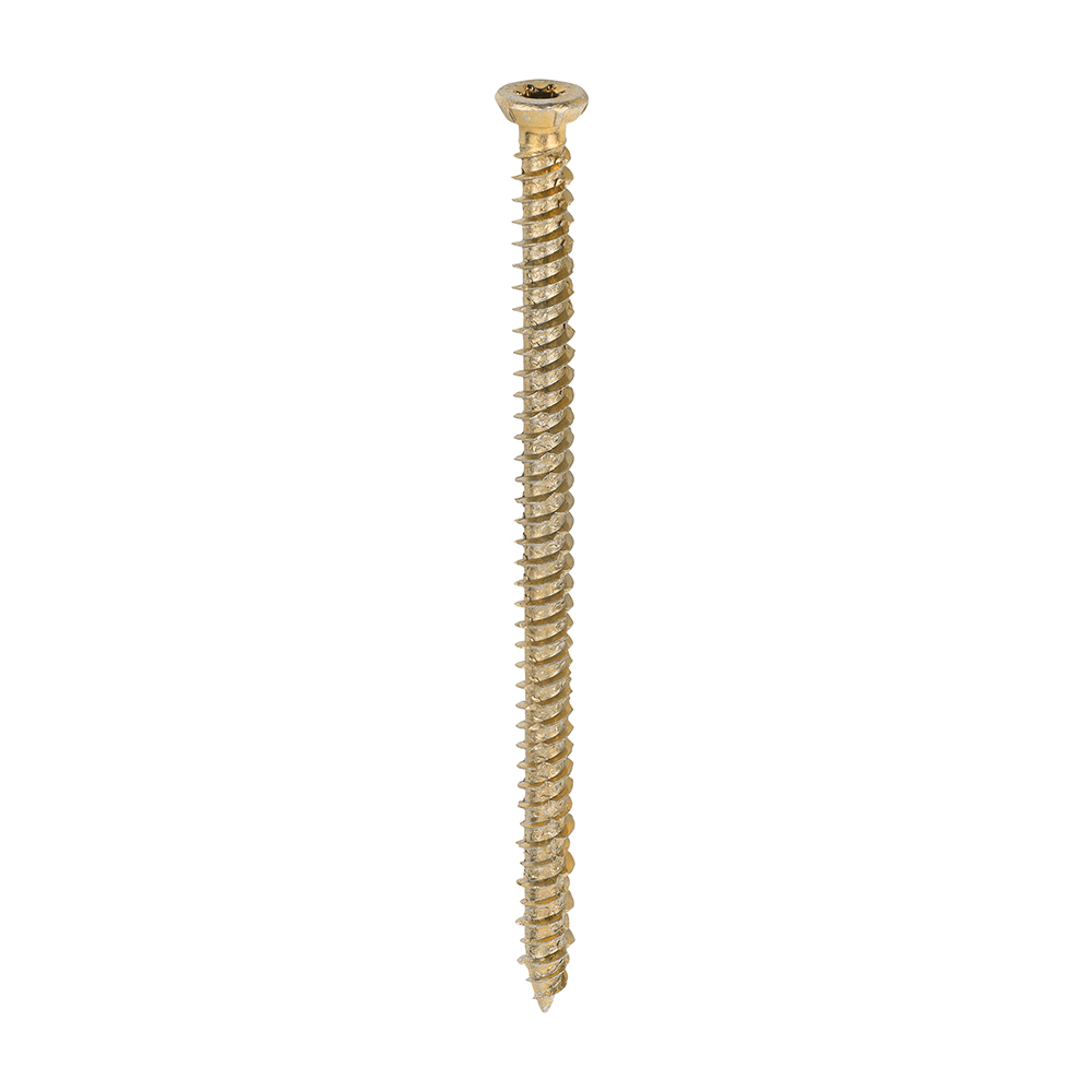 [00120TCON] Concrete Screws - TX - Flat Countersunk - Yellow 7.5 x 120 100 Pieces