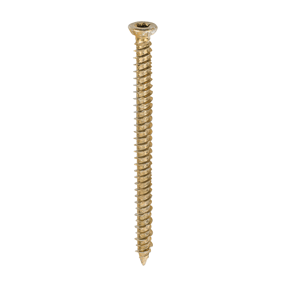 [00100TCON] Concrete Screws - TX - Flat Countersunk - Yellow 7.5 x 100mm 100 Pieces