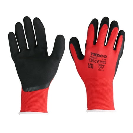 Toughlight Grip Gloves - Sandy Latex Coated Polyester - Multi Pack (12no)