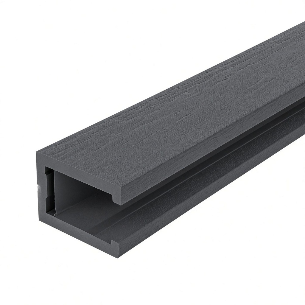 [EFSLC3.6DG] Eco Fascia WPC Woodgrain Shiplap Cladding 150mm x 3.6m [135 Cover] (Dark Grey/Midnight)