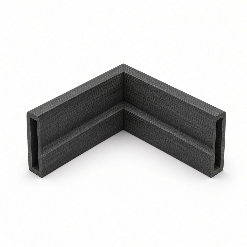 [EFA50503.6DG] Eco Fascia WPC 50x50 Angle 3.6m (Dark Grey/Midnight)