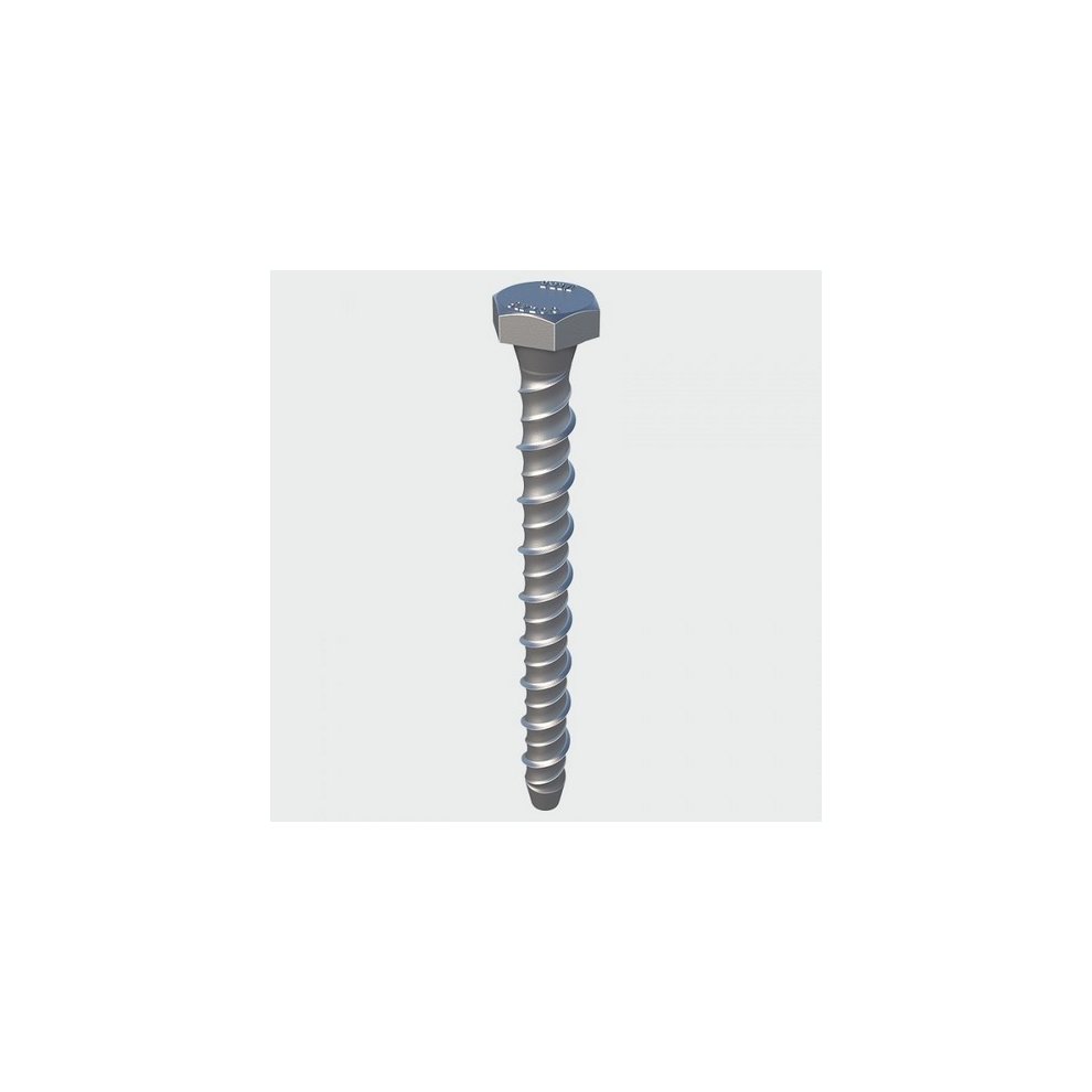 Masonry Bolts - Hex Flange - Exterior - Silver 6.0 x 50 (64no)