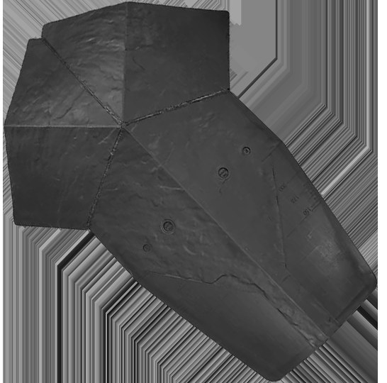 [MPAT2784] CLASSIC BRITISH SLATE 120° DEGREE INFILL PANEL FOR HIP (SLATE GREY)