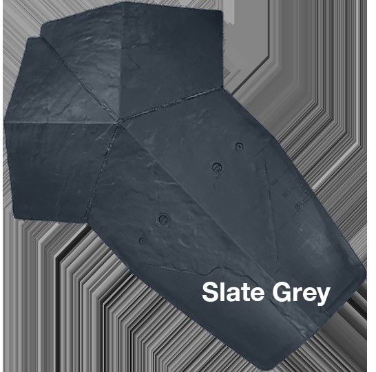 CLASSIC BRITISH RIDGE CAP (3-way hip to ridge junction) (SLATE GREY)