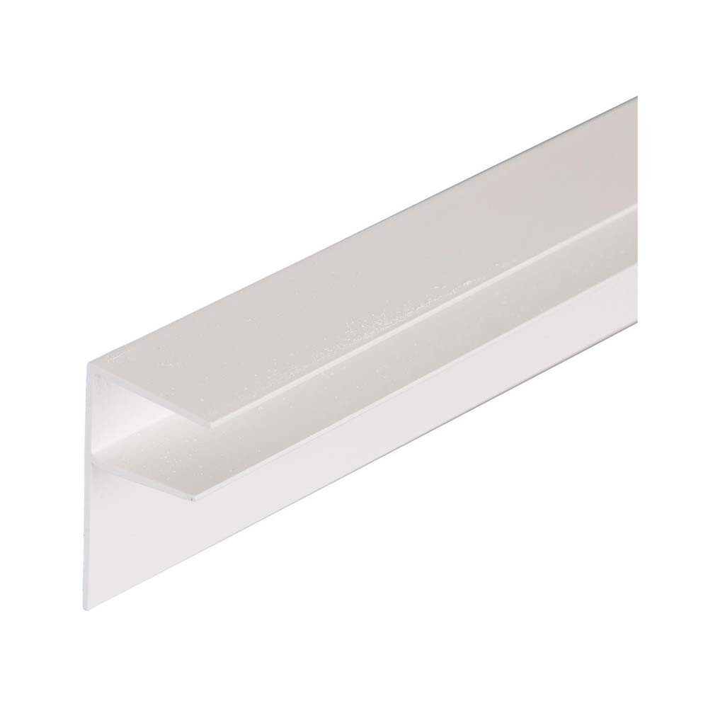 COROTHERM 10MM PVC SIDE FLASHING WHITE 6000MM