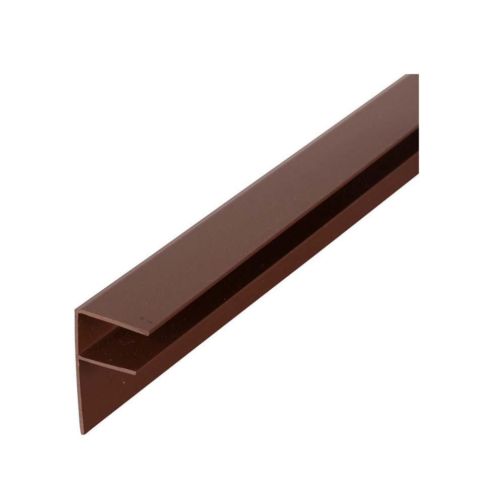 [COR-SIDE-10-BRN-6000] Corotherm 10mm PVC Side Flashing Brown 6000mm