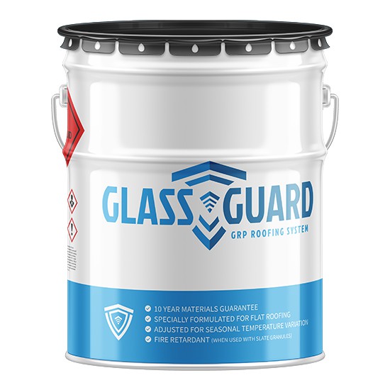 [TOPGLASSGUARDMID5] Glass Guard Roofing Topcoat (5kg, Mid Grey)