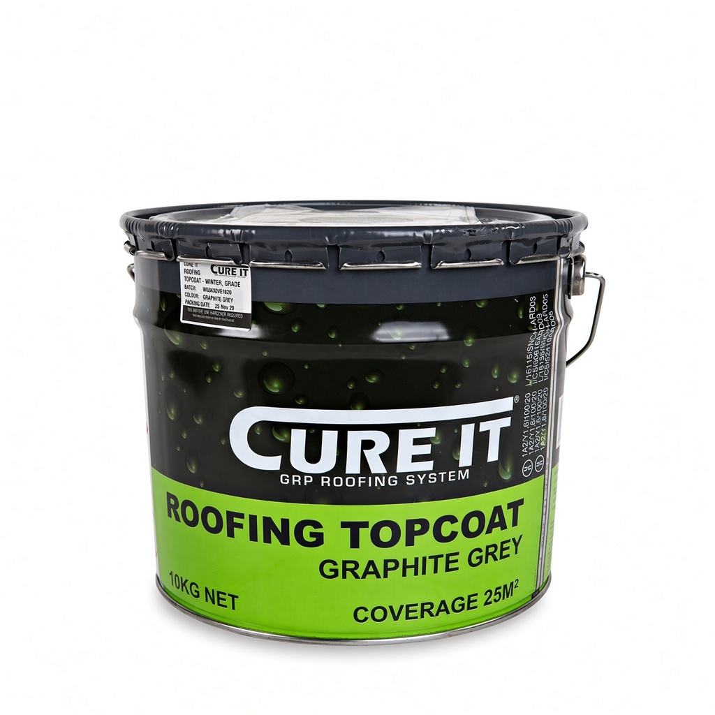 [TOPGLASSGUARDMID5] Glass Guard Roofing Topcoat (5kg, Mid Grey)