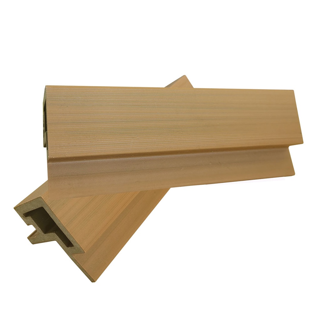 [OUTCEXTR2500TE] GG Composite Cladding H Trim Teak 5000mm x 50mm