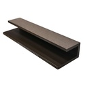 GG Composite Cladding U Trim Choco Brown 2500mm x 40mm