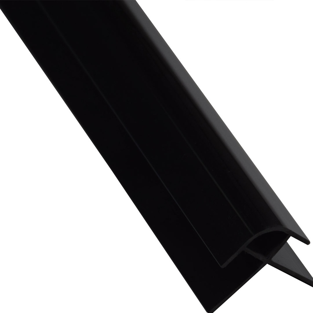 [PVC8MMEXBL] GG PVC Cladding External Trim Matt Black 2700mm x 8mm