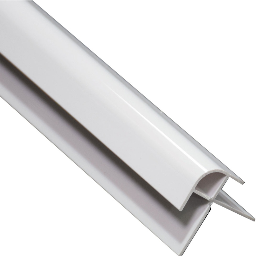 [PVC10MMEXWH] GG PVC Wall Panel External Trim Matt White 2400mm x 10mm