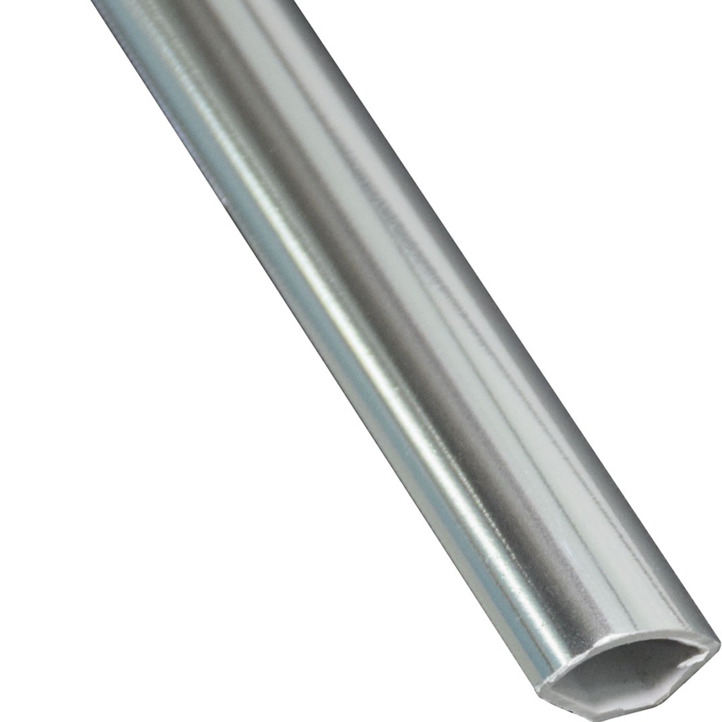 [PVC8MMQUSI] GG PVC Cladding Quad Trim Polished Chrome 2700mm x 8mm