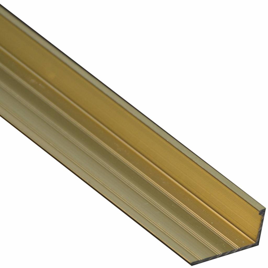 [ALTR-10L-BRG] GG Aluminium Straight Tile Trim Brushed Brass 2500mm x 10mm