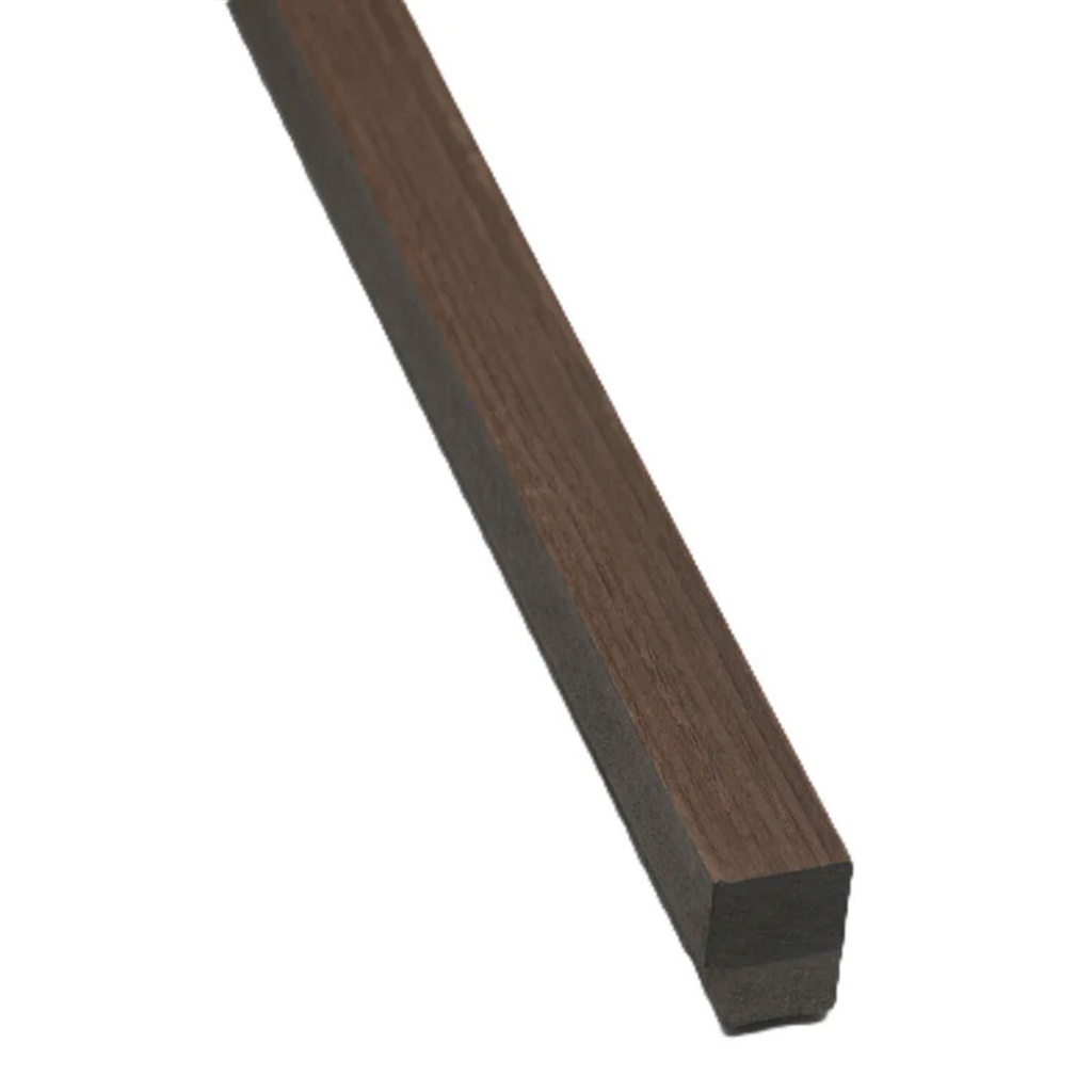 [SLPAENDTCHOBR] GG Wood Veneer Acoustic Panel End Trim Choco Brown 2400mm x 27mm