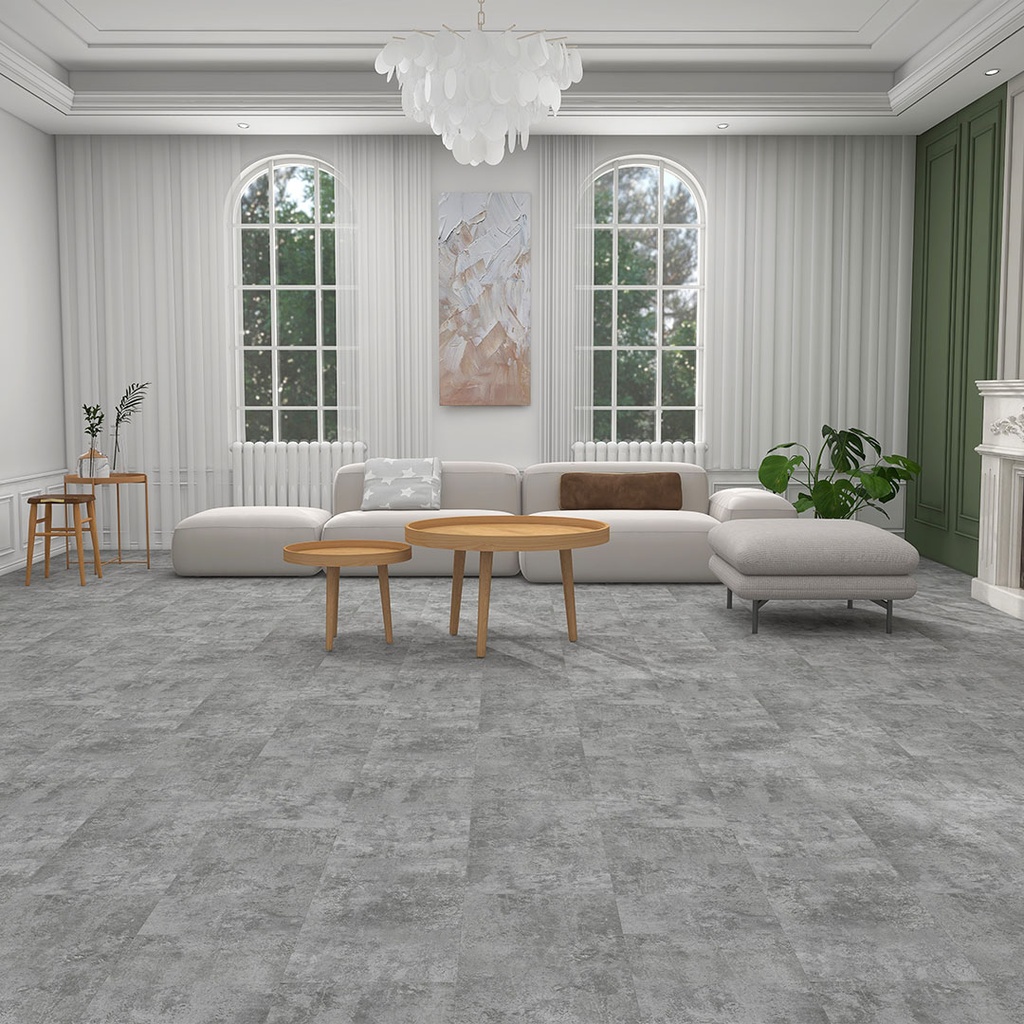 [SPC535GRMA] GG SPC Flooring Tile Finish Grey Marble 620mm x 310mm