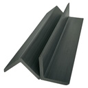 GG Composite Slat Wall Edge Seal Charcoal 5000mm x 50mm