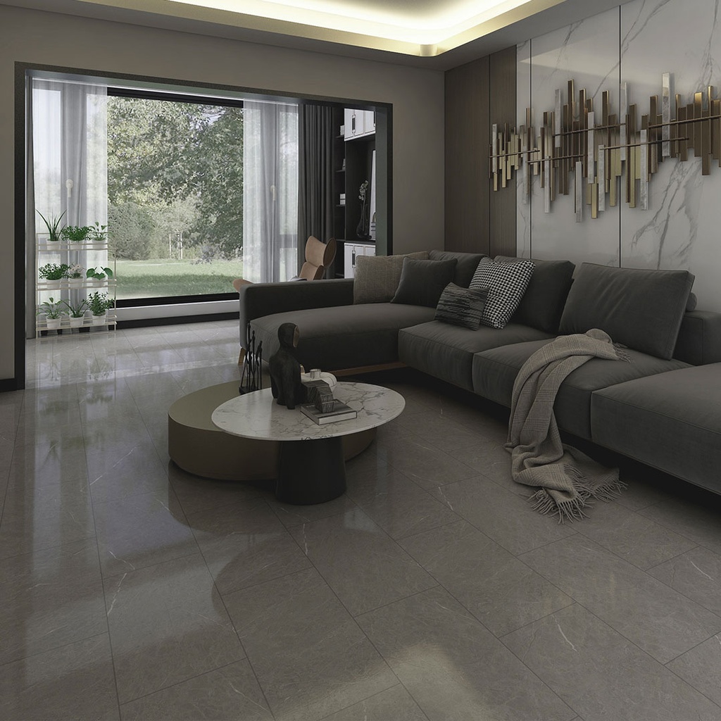 [SPC53583003-006] GG SPC Flooring Tile Finish Axis Grey 620mm x 310mm