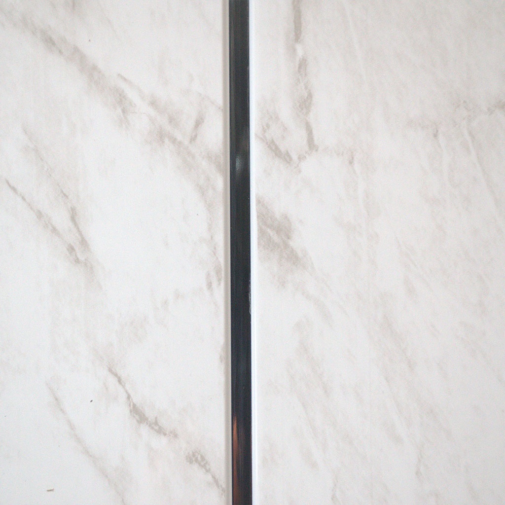 [PVC2700LGSS] GG PVC Ceiling Cladding Light Grey Marble Silver Strip 2700mm x 250mm
