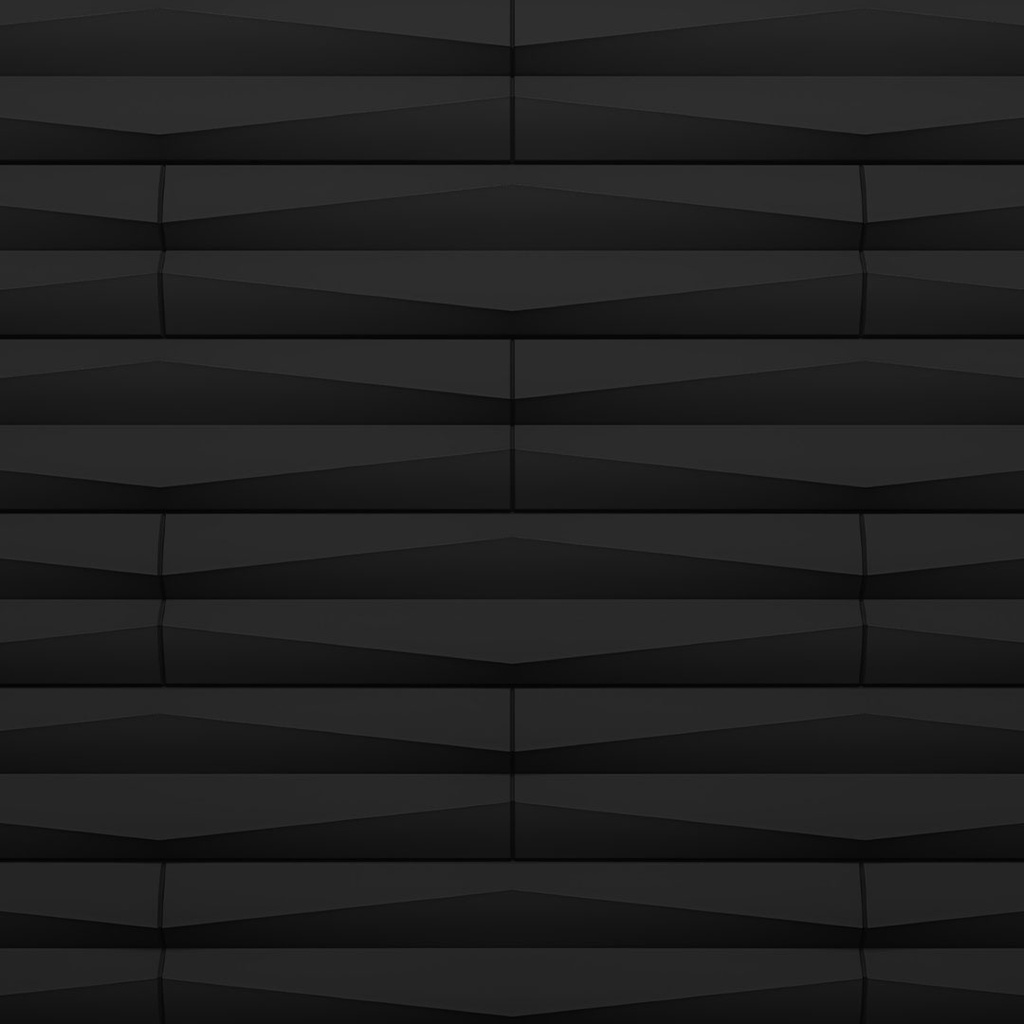 [PUSTMB1200600LD] GG PU Stone Midnight Black Line Effect 1200 x 600