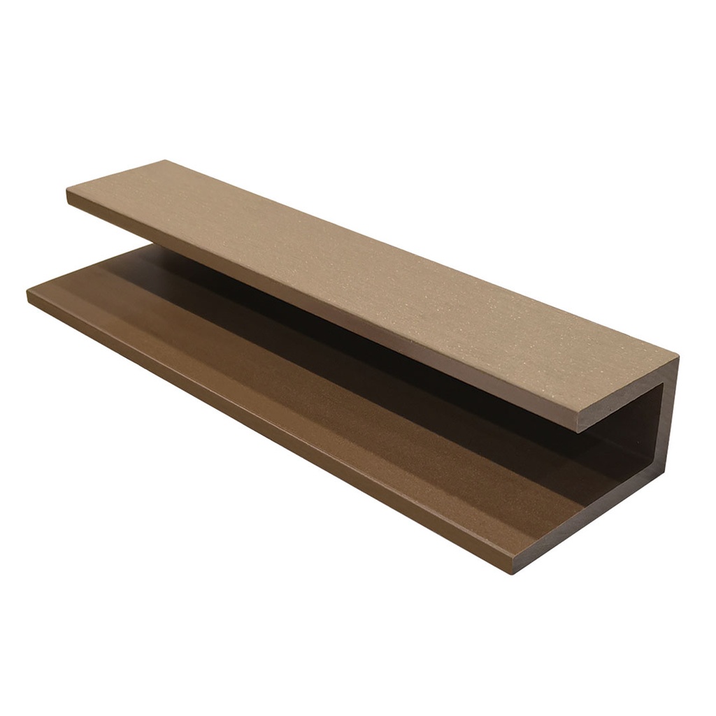 [OUTCUTRTE] GG Composite Cladding U Trim Teak 5000mm x 40mm